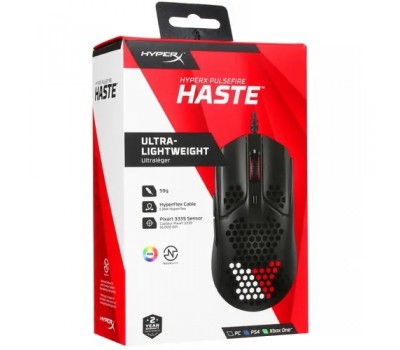 Мышь игровая KINGSTON HyperX Pulsefire Haste черный оптическая (16000dpi) USB (6but) 4P5P9AA 5254