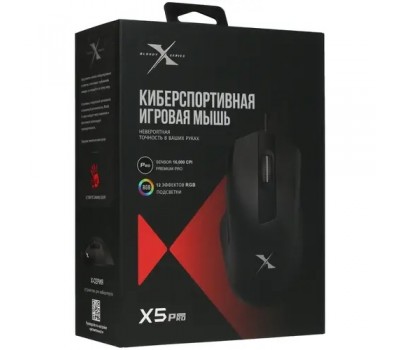 Мышь игровая A4 Tech Bloody X5 Pro черный оптическая (16000dpi) USB (9but) 5264