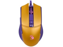 Мышь игровая A4 Tech Bloody L65 Max желтый/фиолетовый оптическая (12000dpi) 5274