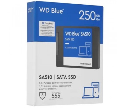 Твердотельный накопитель SSD 2.5  SATA III WD 250GB WDS250G3B0A BLUE SA510 5324