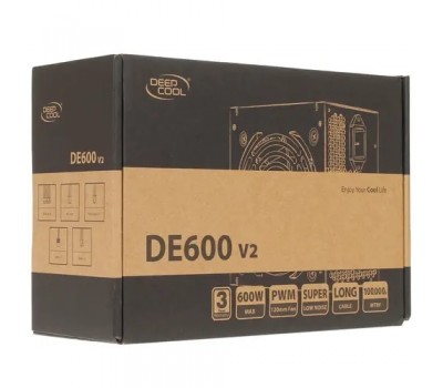 Блок питания 450 Вт Deepcool DE600 V2 120мм,  черный, retail [dp-de600us-ph] 5376