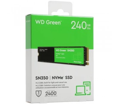 Твердотельный накопитель SSD M.2  PCI-E WD 240GB WDS240G2G0C Green SN350 2280 PCI-E x4 5490