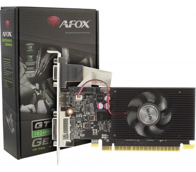 Видеокарта PCI-E 1Gb AFOX GT710 AF710-1024D3L8 DDR3 64Bit DVI HDMI VGA LP 5495