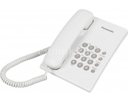 Телефон проводной PANASONIC KX-TS2350RUW повтор номера, регул-ка громкости, кр.на стену 5596