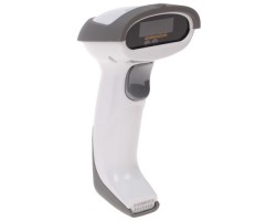 Сканер Mindeo MD2230AT+ проводной белый {Сканер ШК (ручной, лазерный, 3mil, белый)  подставка, USB} 5693