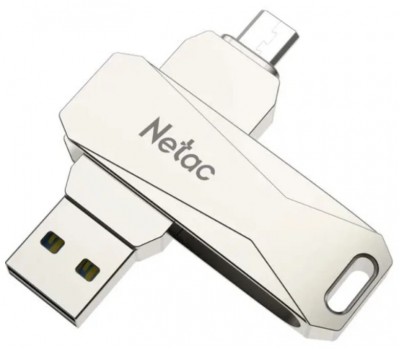 Флеш Диск USB3.0+MicroUSB NETAC 128Gb U381 NT03U381B-128G-30PN 5766