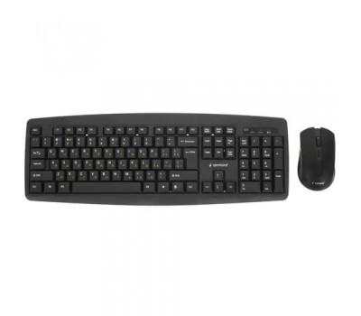 Беспроводный набор клавиатура+мышь GEMBIRD KBS-8000 черный USB {беспров. 2.4ГГц/10м, 1600DPI,  мини-приемник} 5787