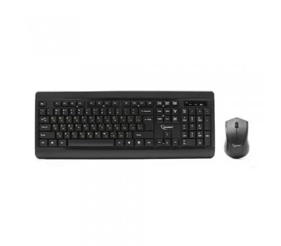 Беспроводный набор клавиатура+мышь GEMBIRD KBS-8001 черный USB {беспров. 2.4ГГц/10м, 1000DPI,  мини-приемник} 5788