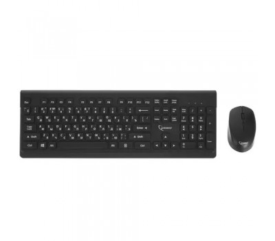 Беспроводный набор клавиатура+мышь GEMBIRD KBS-7200 черный, 2.4ГГц/10м, 1600 DPI,  мини-приемник- USB 5789