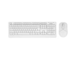 Беспроводный набор клавиатура+мышь A4 Tech Fstyler FG1012 клав:белый мышь:белый USB 5810