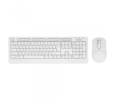 Беспроводный набор клавиатура+мышь A4 Tech Fstyler FG1012 клав:белый мышь:белый USB 5810