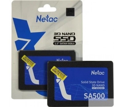 Твердотельный накопитель SSD 2.5  SATA III NETAC 240GB SA500 NT01SA500-240-S3X TLC 5871