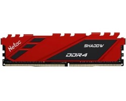 Модуль памяти для компьютера DDR4 NETAC 8Gb 3200MHz CL16 1.35V / NTSDD4P32SP-08R / Red / with radiator 5884