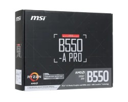 Материнская плата MB Socket AM4 MSI B550-A PRO 4xDDR4, 1xPCI-Ex16, 2xPCI-Ex1, USB3.2, 6xSATA III,2xM.2, DP, HDMI) ATX Retail 5969
