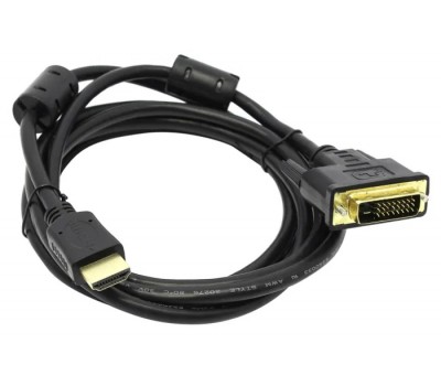 Кабель 5bites APC-073-030 HDMI-DVI(24+1)  3.0 метра, ferrite double link, зол.разъемы 5973