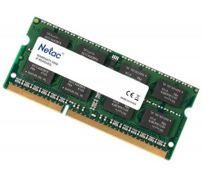 Модуль памяти для ноутбука SO-DIMM DDR3L NETAC 8Gb 1600MHz CL11 1.35V SODIMMNTBSD3N16SP-08