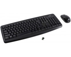 Беспроводный набор клавиатура+мышь GENIUS Smart KM-8101 (клавиатура KM-8101/k и мышь NX-7020), Black <31340014402>