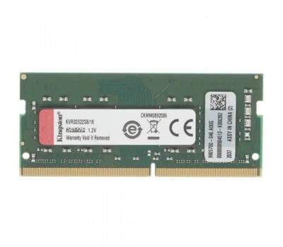 Модуль памяти для ноутбука DDR4 KINGSTON 16Gb PC25600 3200MHz KVR32S22S8/16