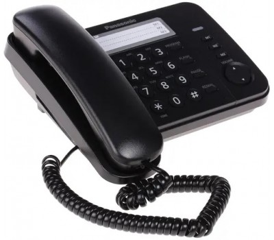 Телефон проводной PANASONIC KX-TS2352RUB индикатор вызова,порт для доп. телеф. оборуд.,4 уровня громкости звонка