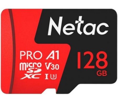 Флеш карта microSDXC NETAC P500 Extreme Pro 128GB, retail version w/o SD adapter NT02P500PRO-128G-S