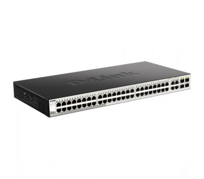 Коммутатор D-Link DGS-1210-52/F3A управляемый WebSmart с 48 портами 10/100/1000Base-T и 4 комбо-портами 100/1000Base-T/SFP
