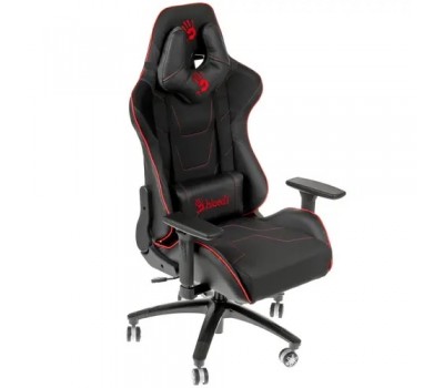 Игровое кресло A4 Tech Bloody GC-400 черный/красный, крестовина пластик <GC-400>