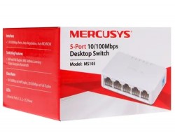 Коммутатор Mercusys MS105 5-port 10/100Mbps desktop switch, plastic case 6910