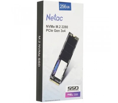 Твердотельный накопитель SSD PCI-E x4 NETAC 256Gb N930E Pro Series <NT01N930E-256G-E4X> Retail (PCI-E 3.1 x4, up to 2040/1270MBs, 3D TLC/QLC, NVMe 1.3, 22х80mm) 6966