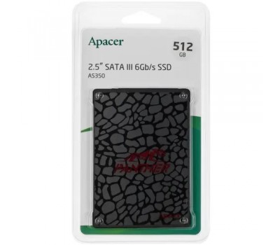 Твердотельный накопитель SSD 2.5  SATA III APACER 512Gb AS350 R560/W540 Mb/s, 3D TLC, 425TBW, AP512GAS350-1 6968