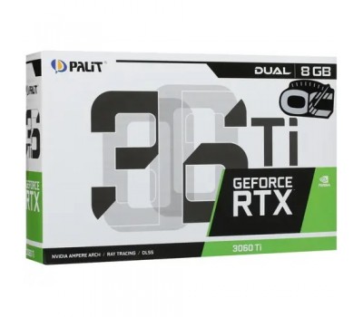 Видеокарта PCI-E 8Gb PALIT RTX3060TI DUAL OC V1 8G LHR GDDR6 1410/14000 HDMIx1 DPx3 HDCP RTL <NE6306TS19P2-190AD_V1> 6996
