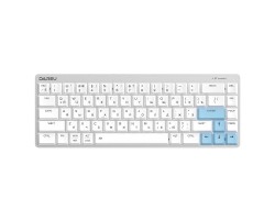Клавиатура беспроводная Dareu EK868 White-Blue, Bluetooth, свитчи: ультратонкие Kailh-Dareu Brown 7041