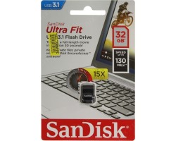 Флеш Диск USB 3.1 SANDISK 32Gb ULTRA FIT SDCZ430-032G-G46 черный 713