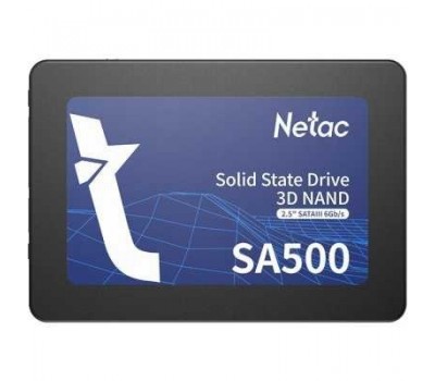 Твердотельный накопитель SSD 2.5  SATA III NETAC 960Gb SA500 <NT01SA500-960-S3X> Retail (SATA3, up to 530/475MBs, 3D NAND, 480TBW, 7mm) 7133