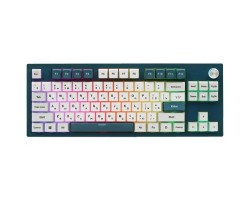 Игровая клавиатура Montech Mkey 87 Freedom (MK87FY) [механика, Gateron Yellow, 85кл, PBT, hot swap,RGB] Зелено-белая 7204