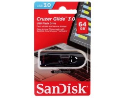 Флеш Диск USB 2.0 SANDISK 64Gb Cruzer Glide SDCZ600-064G-G35 USB3.0 черный <SDCZ600-064G-G35> 7394