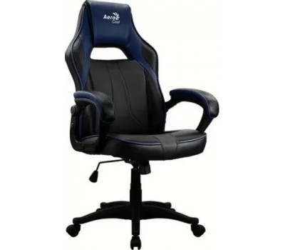Игровое кресло AeroCool AС40C AIR на колесиках, полиуретан, черный/синий (aс40c  black blue) 7424