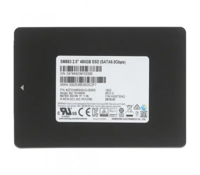 Твердотельный накопитель SSD 2.5  SATA III SAMSUNG 480 ГБ SM883 [MZ7KH480HAHQ-00005] 7466