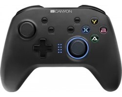 Геймпад Canyon CND-GPW3 2.4G Wireless Controller with  built-in 600mah battery, 1M Type-C charging cable ,6 axis motion sensor support nintendo switch ,android,PC X-input/D-input,ps3,normal size dongle,black 7472