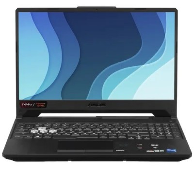 Ноутбук 15.6 ASUS TUF Gaming FX506HE-HN393 (FHD/IPS) I7 11800H/16384/SSD 512/NV RTX3050Ti/DOS/Graphite Black 7501