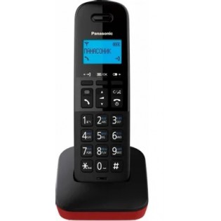 Телефон беспроводный PANASONIC DECT KX-TGB610RUR черный/красный, АОН 7682