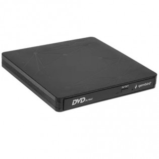 Внешний оптический привод GEMBIRD USB 3,0 DVD-USB-03 пластик, черный 7696