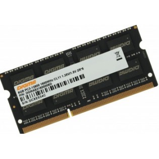 Модуль памяти для ноутбука SO-DIMM DDR3 DIGMA 8Gb 1600MHz DGMAS31600008D PC3-12800 CL11 204-pin 1.5В dual rank RTL 7709