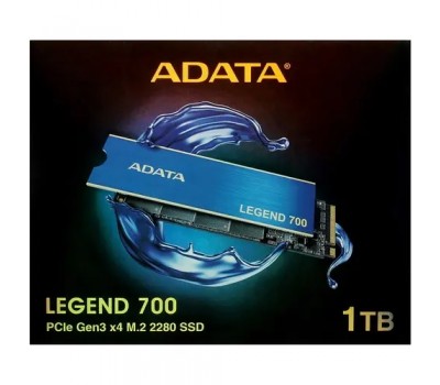 Твердотельный накопитель SSD PCI-E x4 A-DATA 1Tb LEGEND 700 PCIe NVMe 3D NAND M.2 2280 (R2000/W1600MB/s) радиатор Blue  [ALEG-700-1TCS] 7725
