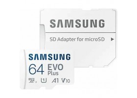 Флеш карта microSDXC SAMSUNG 64Gb Class10 MB-MC64KA/AM EVO PLUS + adapter 7821