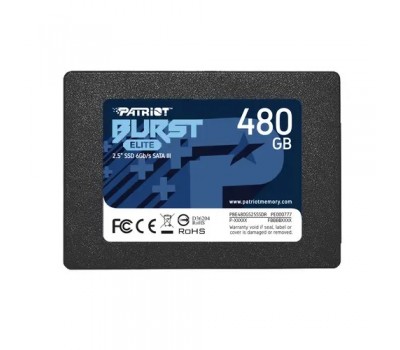 Твердотельный накопитель SSD 2.5  SATA III PATRIOT Burst Elite 480GB PBE480GS25SSDR, 450/320, RET <PBE480GS25SSDR> 7857