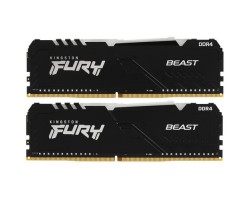 Модуль памяти для компьютера DDR4 KINGSTON 16GB 3200MHz FURY Beast Black RGB XMP KF432C16BB2A/16 CL16, 1.35V 288-pin Non-ECC <KF432C16BB2A/16> 7901