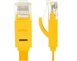 Патч-корд Greenconnect GCR-LNC622-1.5m Патч-корд плоский прямой PROF  1.5m UTP медь, кат.6, желтый, позолоченные контакты, 30 AWG, Premium ethernet high speed 10 Гбит/с, RJ45, T568B <GCR-LNC622-1.5m> 8019