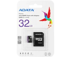 Флеш карта microSDHC A-DATA 32GB ADATA  UHS-1 CL10 AUSDH32GUICL10-RA1) + SD adaptor 8065