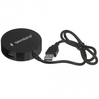 USB-Хаб GEMBIRD USB 2.0 UHB-241B 4 порта, кабель 45см, черный, блистер <20812> 8100