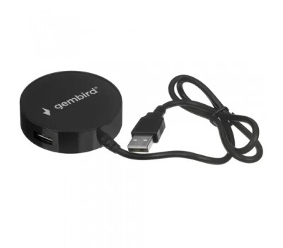 USB-Хаб GEMBIRD USB 2.0 UHB-241B 4 порта, кабель 45см, черный, блистер <20812> 8100